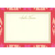 Pink Ikat Flat Correspondence Cards Image 4 of 4